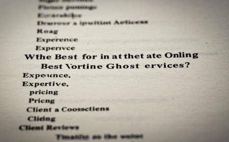What to Look for in the Best Online Ghostwriting Services?